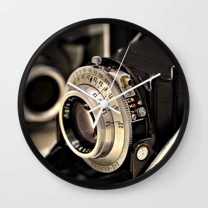 Old Camera Wall Clock By Badamg Society6