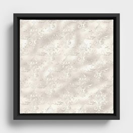 Beautiful Pearl Design Pattern Framed Canvas