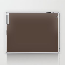 Dark Brown Solid Color Pairs Pantone Cocoa 19-1119 TCX Shades of Brown Hues Laptop Skin