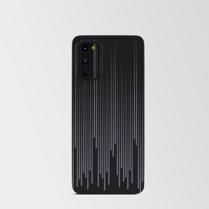 Black and Blue Frequency Vertical Stripe Pattern Pairs DE 2022 Popular Color Pencil Lead DE5922 Android Card Case