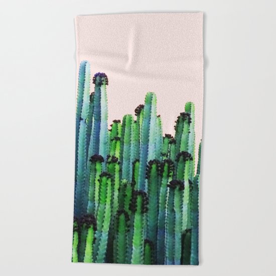 Cactus V5 #society6 #decor #buyart Beach Towel