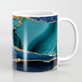 Ocean Blue Mermaid Marble Coffee Mug