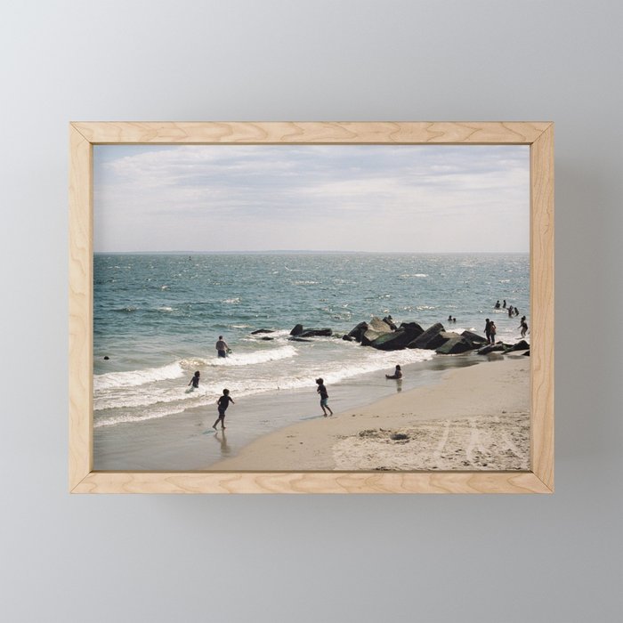 Day at The Beach | 35mm Film Photography Framed Mini Art Print