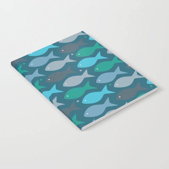 fish pattern Notebook