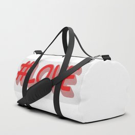 Cute Expression Design "#LOVE". Buy Now Duffle Bag