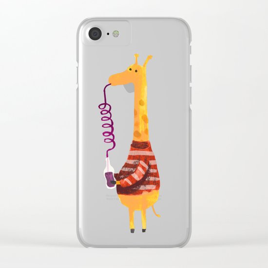 Crazy Straw Clear iPhone Case