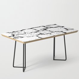 Abstract old stone wall black and white Coffee Table