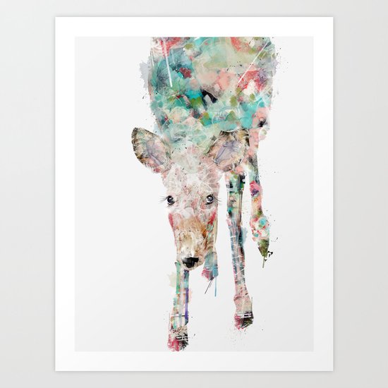 into the wild little deer Art Print