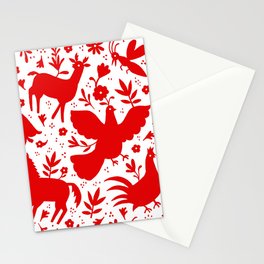 Otomi in red Stationery Cards