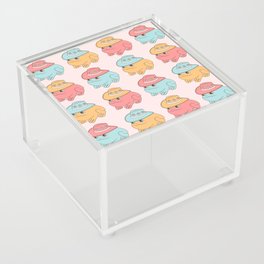 Cute Cowboy Frogs, Frog with Cowboy Hat Pattern , Fun and Colorful Acrylic Box
