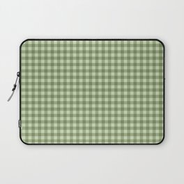 Gingham Plaid Pattern - Natural Green Laptop Sleeve
