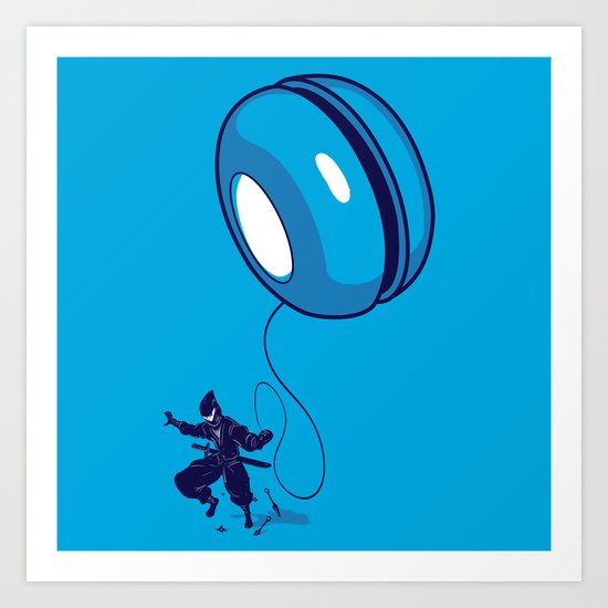 ninja yo-yo Art Print