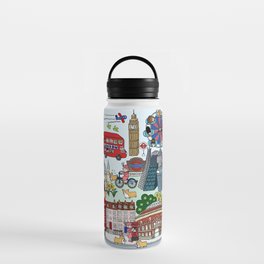 The Queen's London Day Out Water Bottle