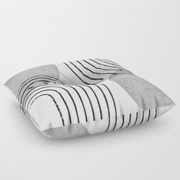 Sun Arch Double - Grey Floor Pillow