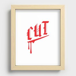 Cut Red logo 1 Recessed Framed Print