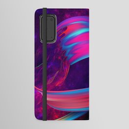 Neon twisted space #1 Android Wallet Case