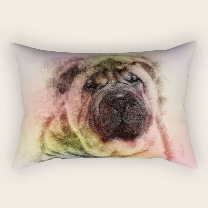 shar pei pillow