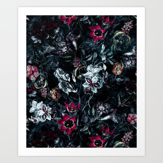 NIGHT GARDEN II Art Print