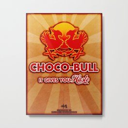 Choco-Bull Energy Drink Metal Print | Game, Graphicdesign, Digital, Graphic Design 