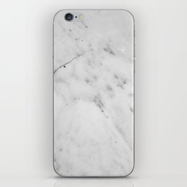 White Marble Glam #1 #marble #decor #art #society6 iPhone Skin