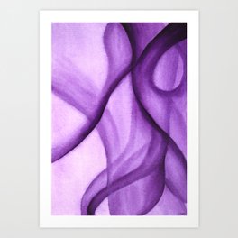 Purple Abstract No.2 Art Print
