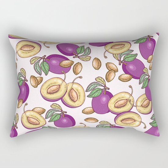 Romantic plum pattern Rectangular Pillow