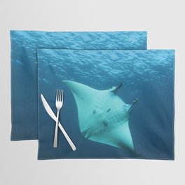 Beautiful manta ray's underbelly Placemat