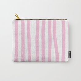 Pink Stripes Carry-All Pouch
