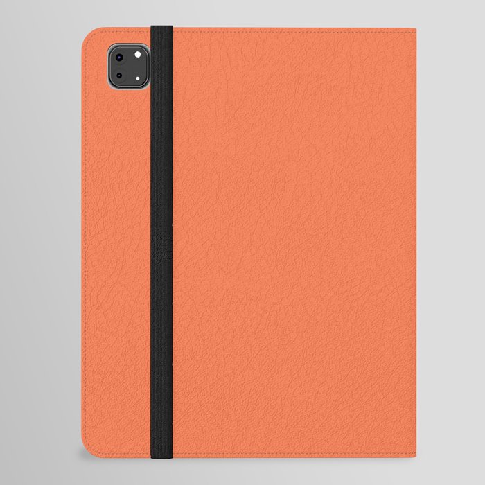 Now Coral Rose pure pastel solid color modern abstract illustration  iPad Folio Case