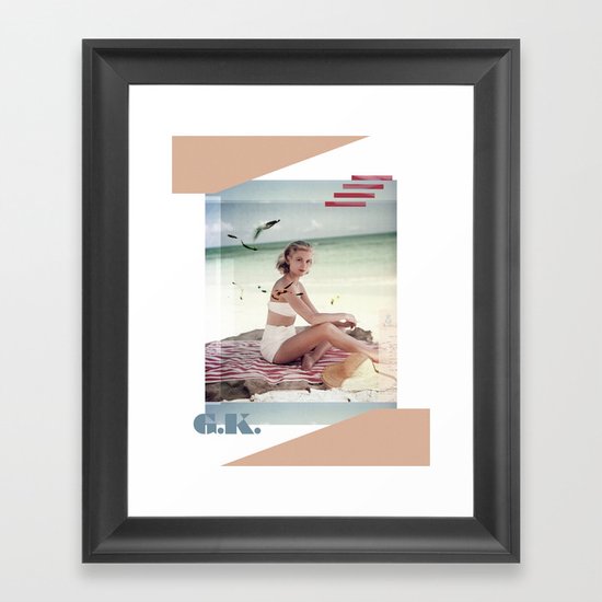 G.K. Collage Framed Art Print