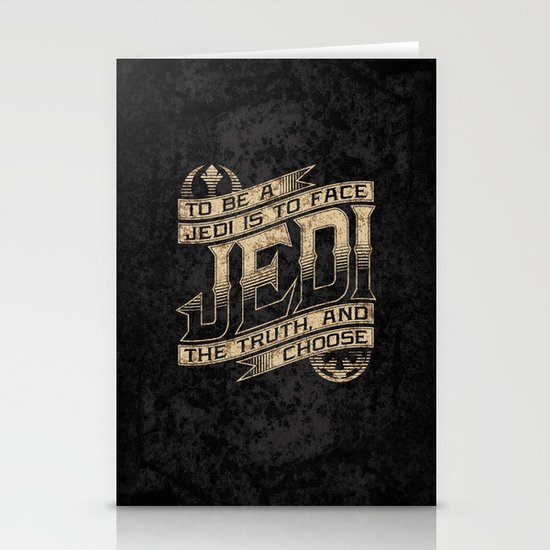 To Be A Jedi Stationery Cards