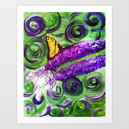Butterfly Bush Art Print