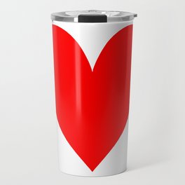 Red Heart Travel Mug