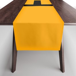 LETTER E (BLACK-ORANGE) Table Runner