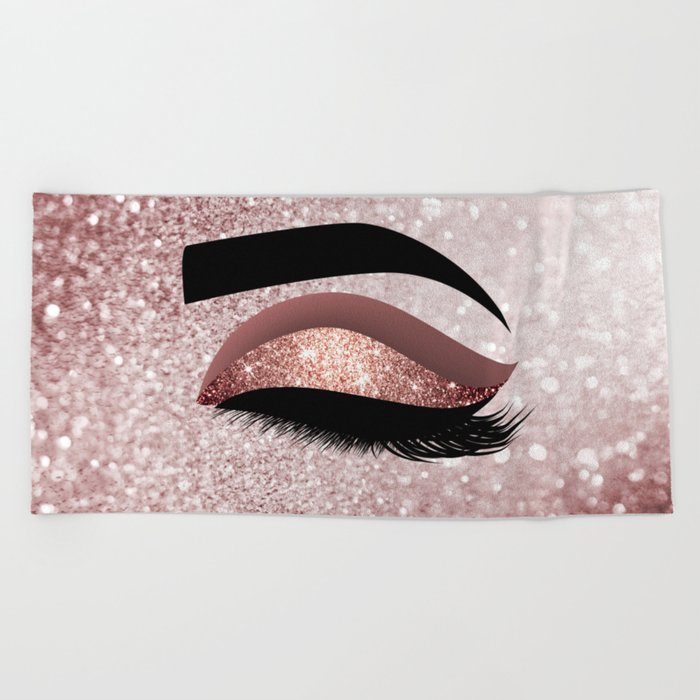 Rose Gold Lashes Eye Beach Towel By Julianarw Society6 Download this free vector about abstract background with metallic rose gold texture, and discover more than 8 million. rose gold lashes eye beach towel by julianarw