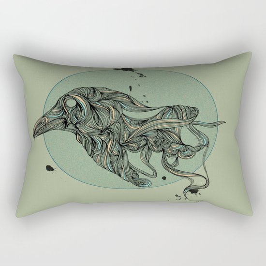 Raven Rules Rectangular Pillow
