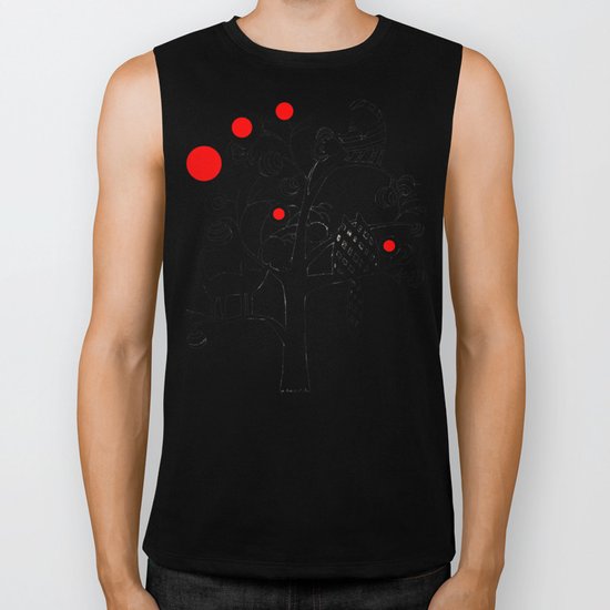 cats and fruits Biker Tank