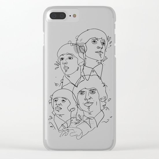 line drawing 001 Clear iPhone Case
