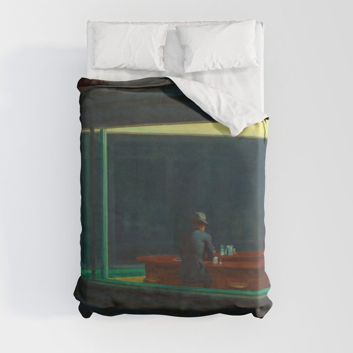 Nighthawks by Edward Hopper Duvet Cover