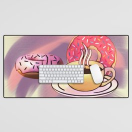 Donuts and Coffee Desk Mat