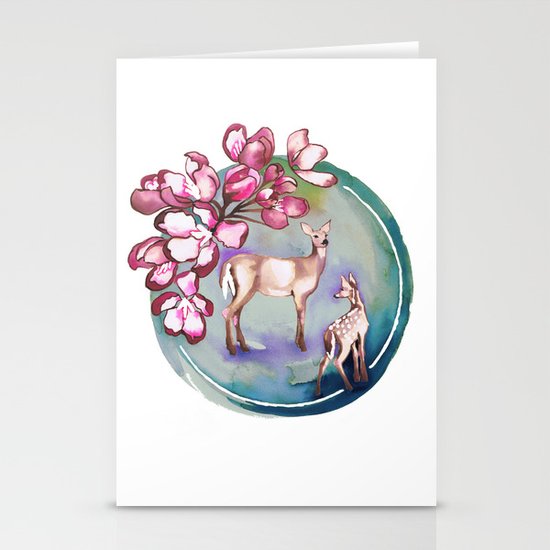 Deer Stationery Cards