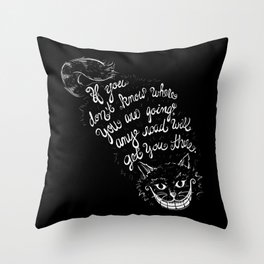 Cheshire Cat Throw Pillow
