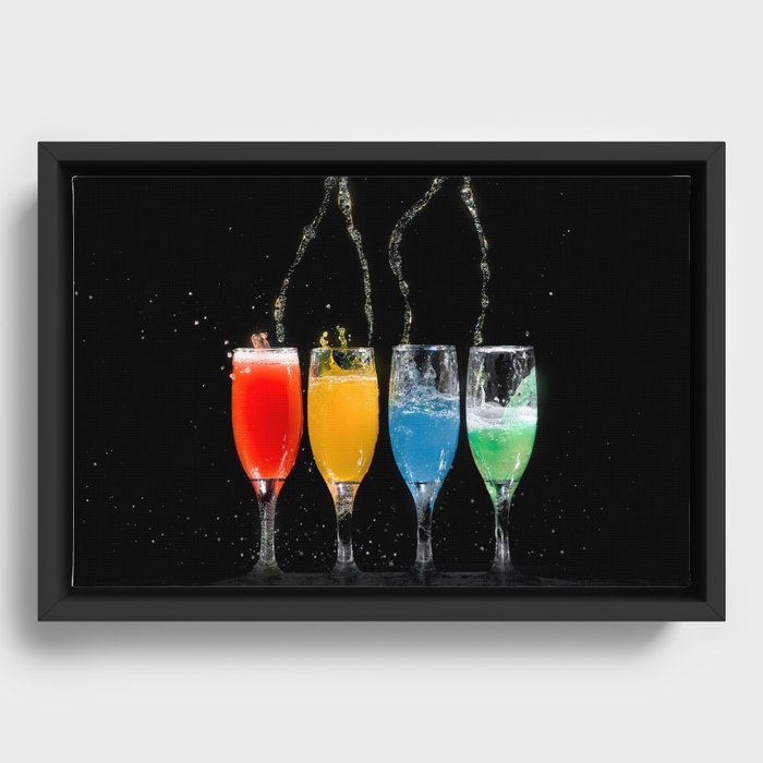 Cocktail Framed Canvas