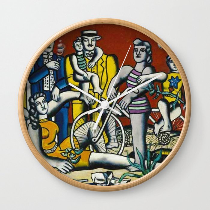 Man in the New Age by Fernand Leger Wall Clock