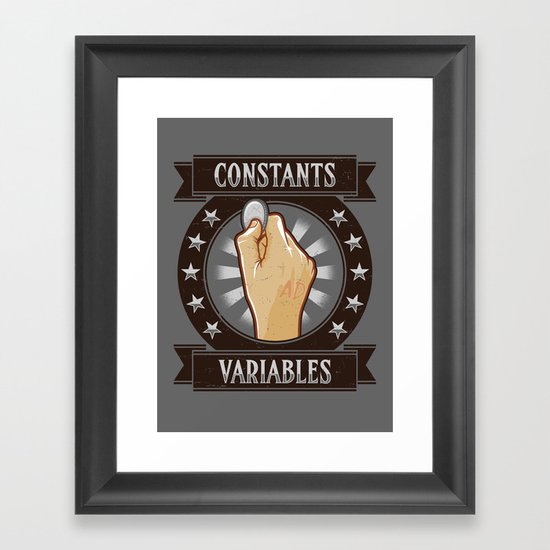 Constants & Variable Framed Art Print