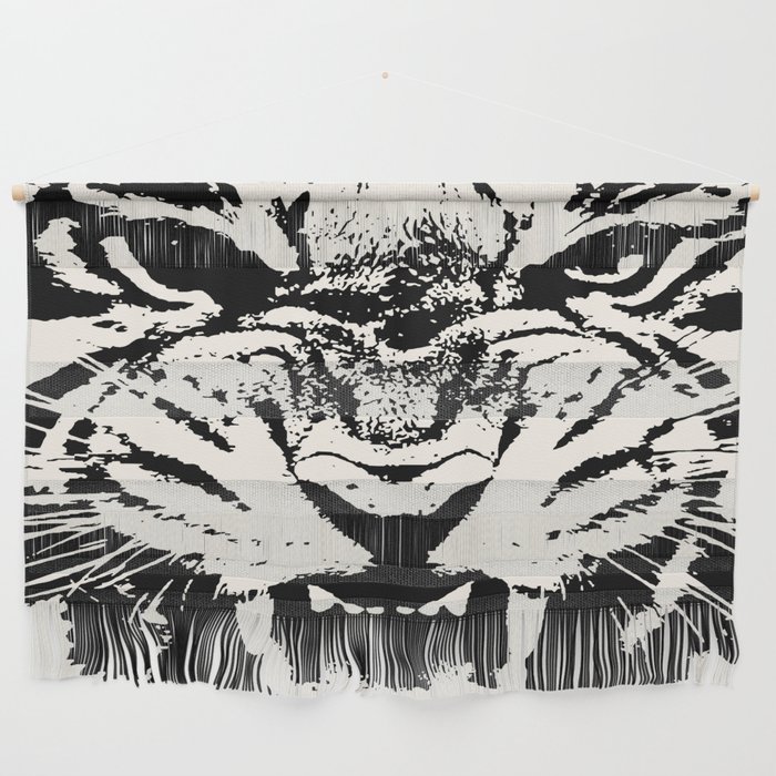 White Tiger Vector Wall Hanging