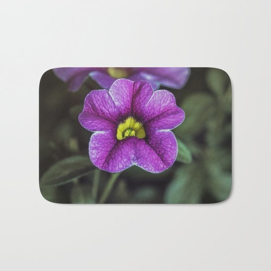 Purple fower Bath Mat