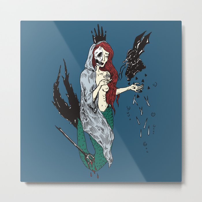 The Dead Mermaid Metal Print