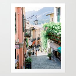 Street in Bellagio | Lake Como, Italy | Fine Art Travel Photography Print | Italy Wall Art Art Print