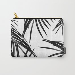 Black Palm Leaves Dream #1 #tropical #decor #art #society6 Carry-All Pouch